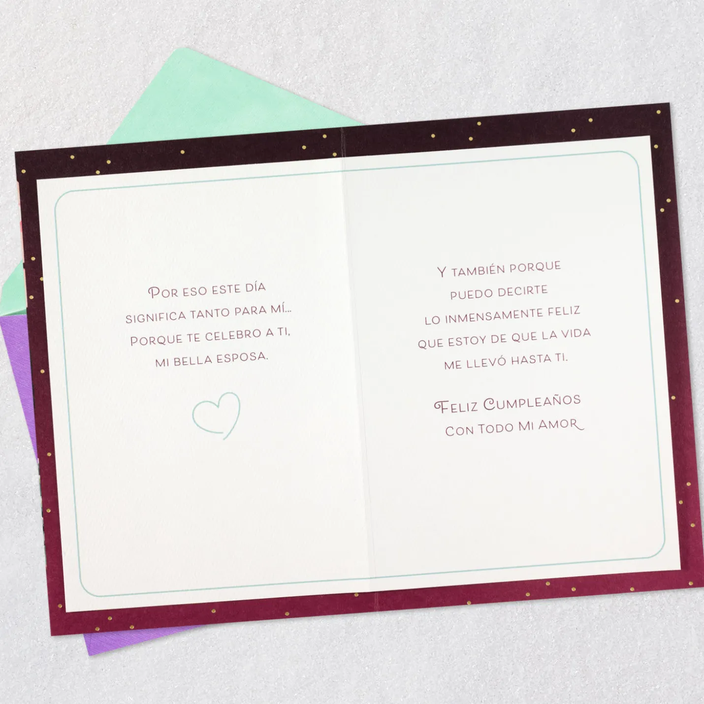 So Happy to Celebrate You Spanish-Language Birthday Card for Wife
