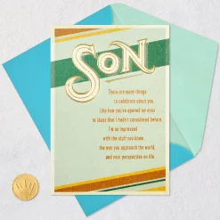 So Impressed By You Birthday Card for Son