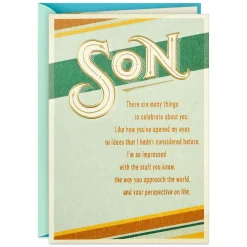 So Impressed By You Birthday Card for Son