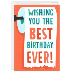 Solid #2 Toilet Humor Funny Custom Birthday Card