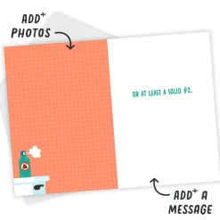 Solid #2 Toilet Humor Funny Custom Birthday Card