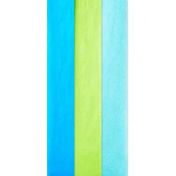 Solid Blue/Citrus Green/Aqua 3-Pack Assortment Tissue Paper, 12 sheets