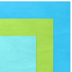 Solid Blue/Citrus Green/Aqua 3-Pack Assortment Tissue Paper, 12 sheets