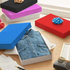 Solid Colors 8-Pack Medium Gift Boxes Assortment