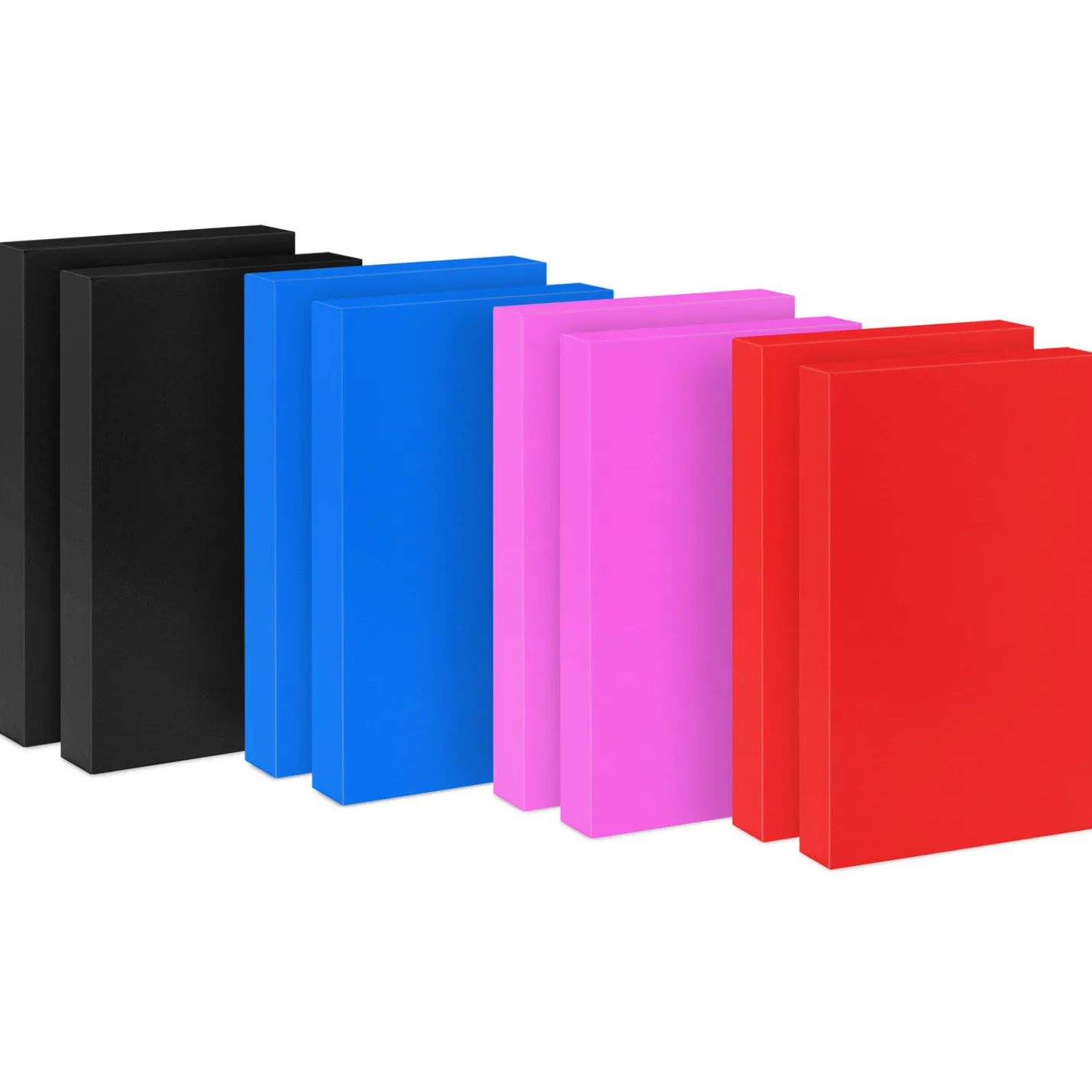 Solid Colors 8-Pack Medium Gift Boxes Assortment