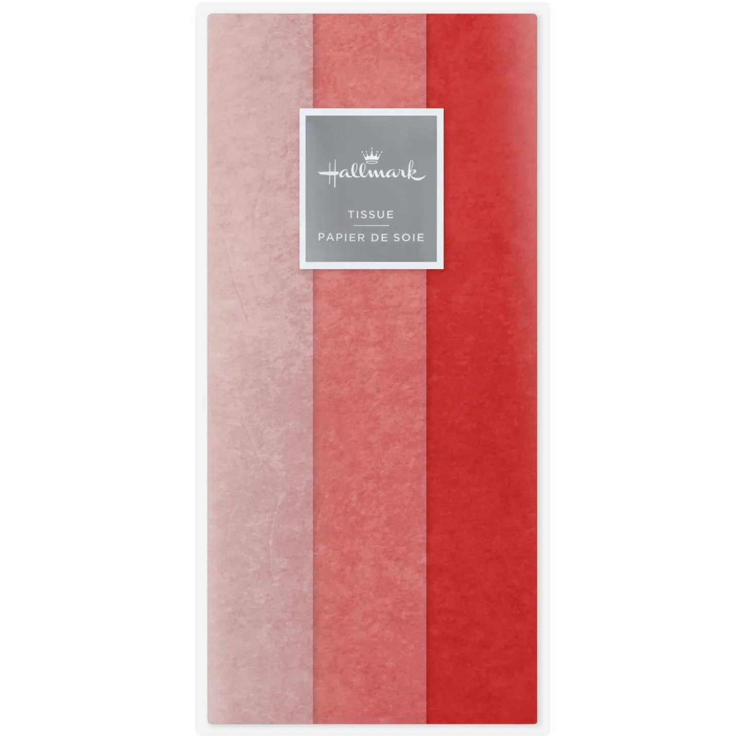 Solid Red-Orange/Coral/Pink 3-Pack Assortment Tissue Paper, 12 sheets