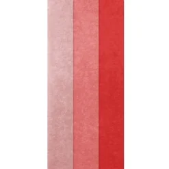 Solid Red-Orange/Coral/Pink 3-Pack Assortment Tissue Paper, 12 sheets