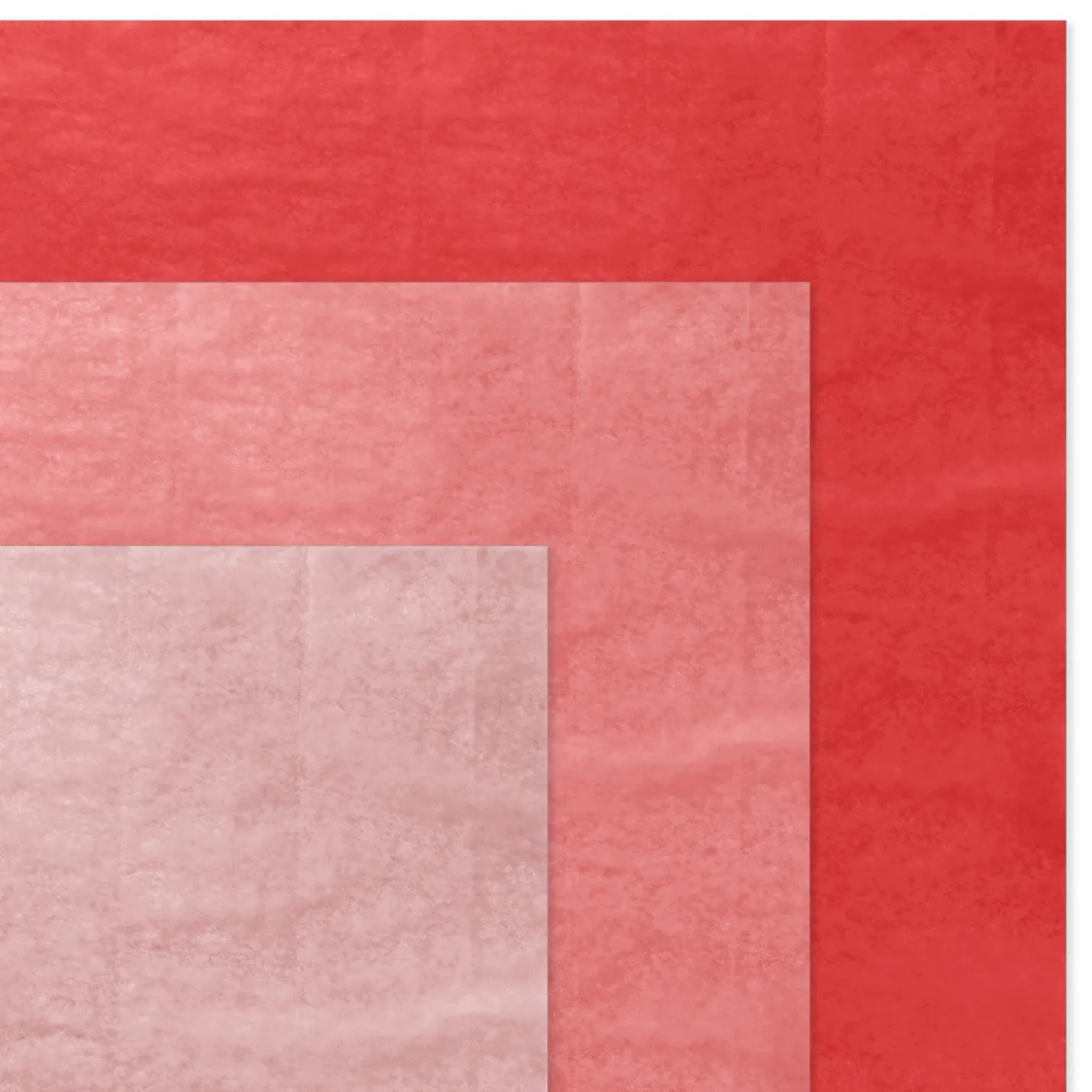 Solid Red-Orange/Coral/Pink 3-Pack Assortment Tissue Paper, 12 sheets