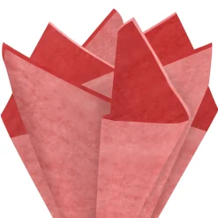 Solid Red-Orange/Coral/Pink 3-Pack Assortment Tissue Paper, 12 sheets