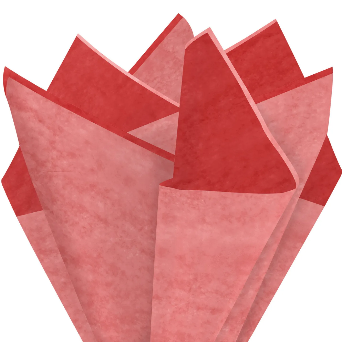 Solid Red-Orange/Coral/Pink 3-Pack Assortment Tissue Paper, 12 sheets