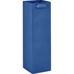 13" Solid Royal Blue Wine Gift Bag