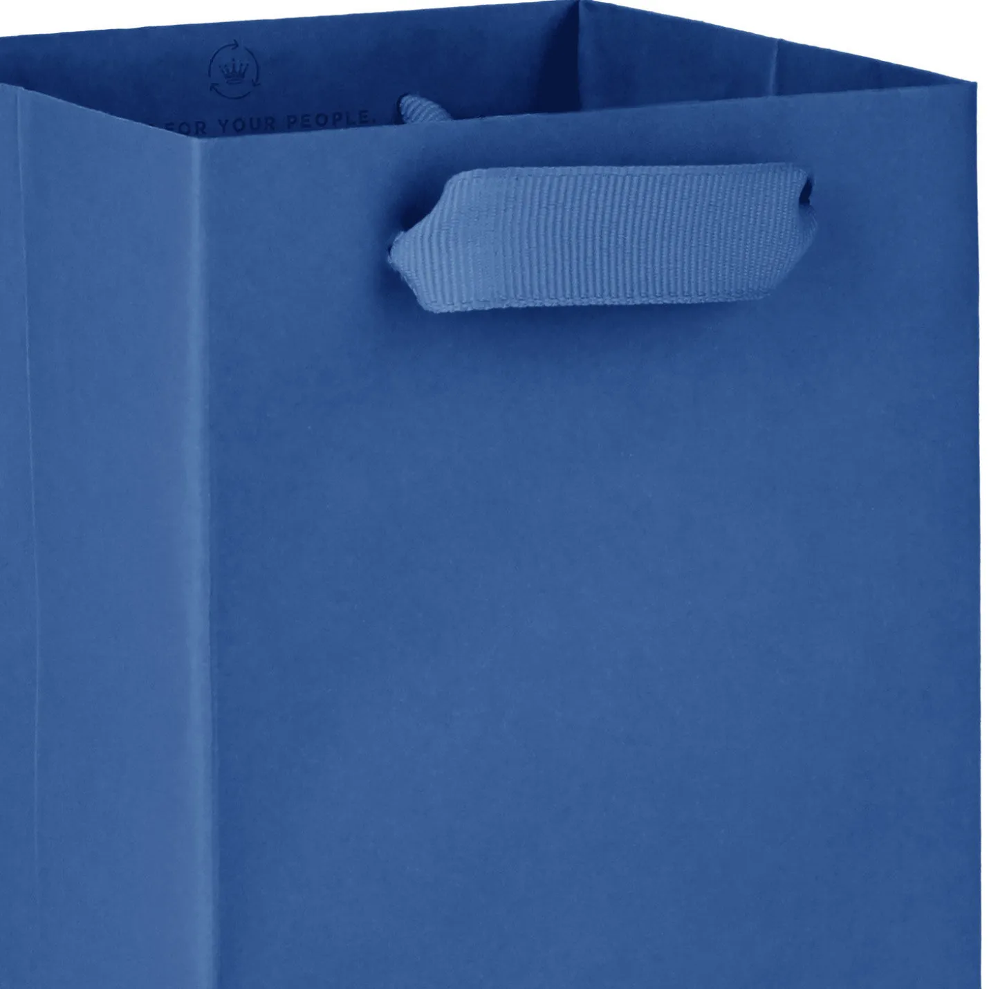 13" Solid Royal Blue Wine Gift Bag