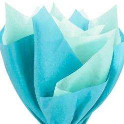 Solid Turquoise/Mint 2-Pack Tissue Paper, 6 sheets