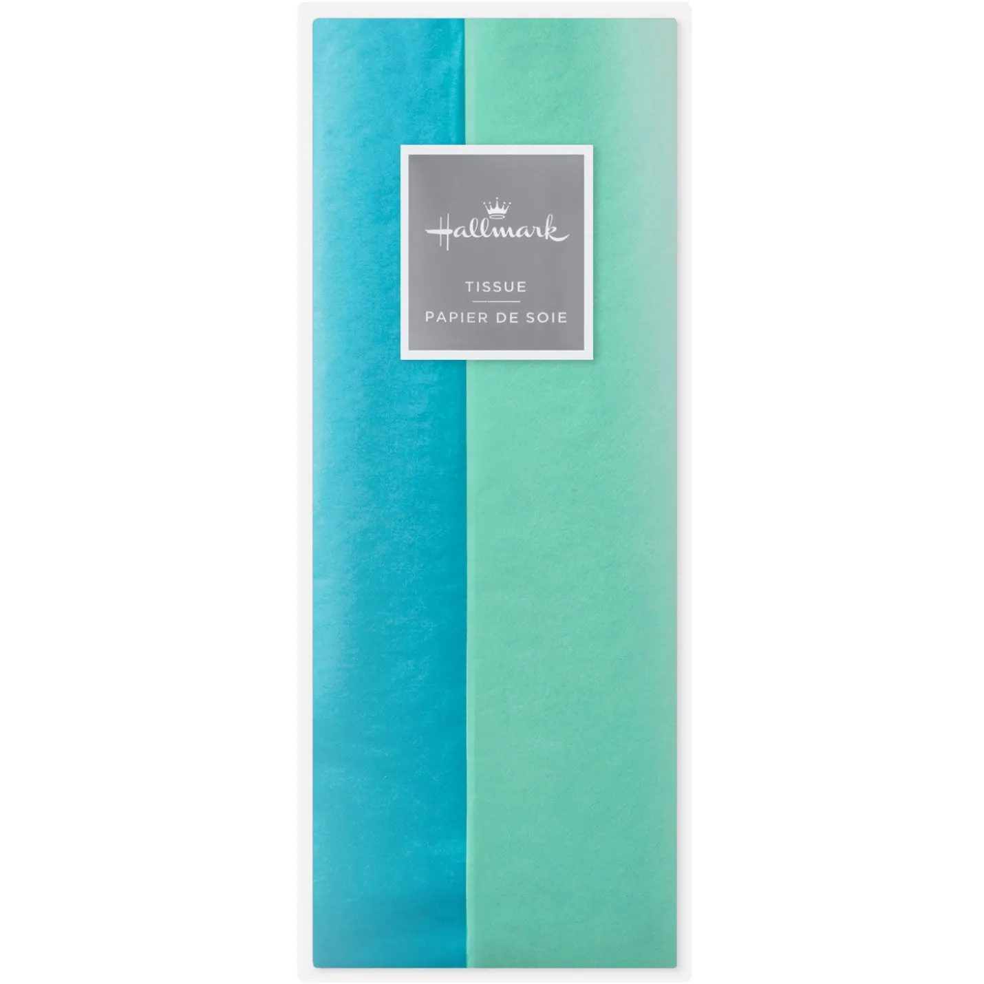 Solid Turquoise/Mint 2-Pack Tissue Paper, 6 sheets