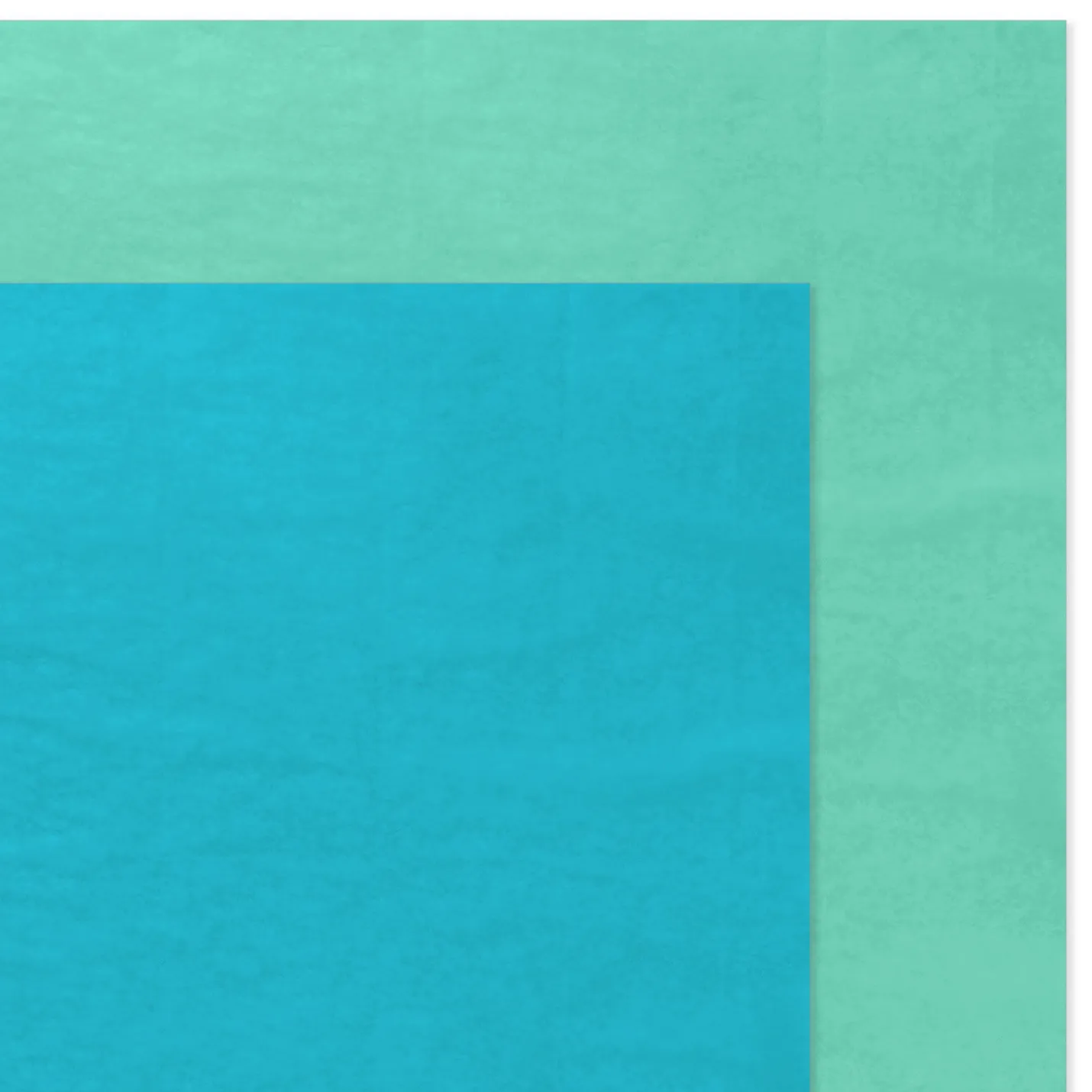 Solid Turquoise/Mint 2-Pack Tissue Paper, 6 sheets