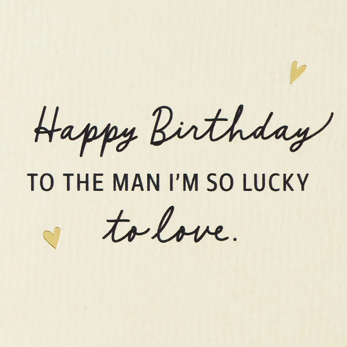 So Lucky to Love You Birthday Card for Husband