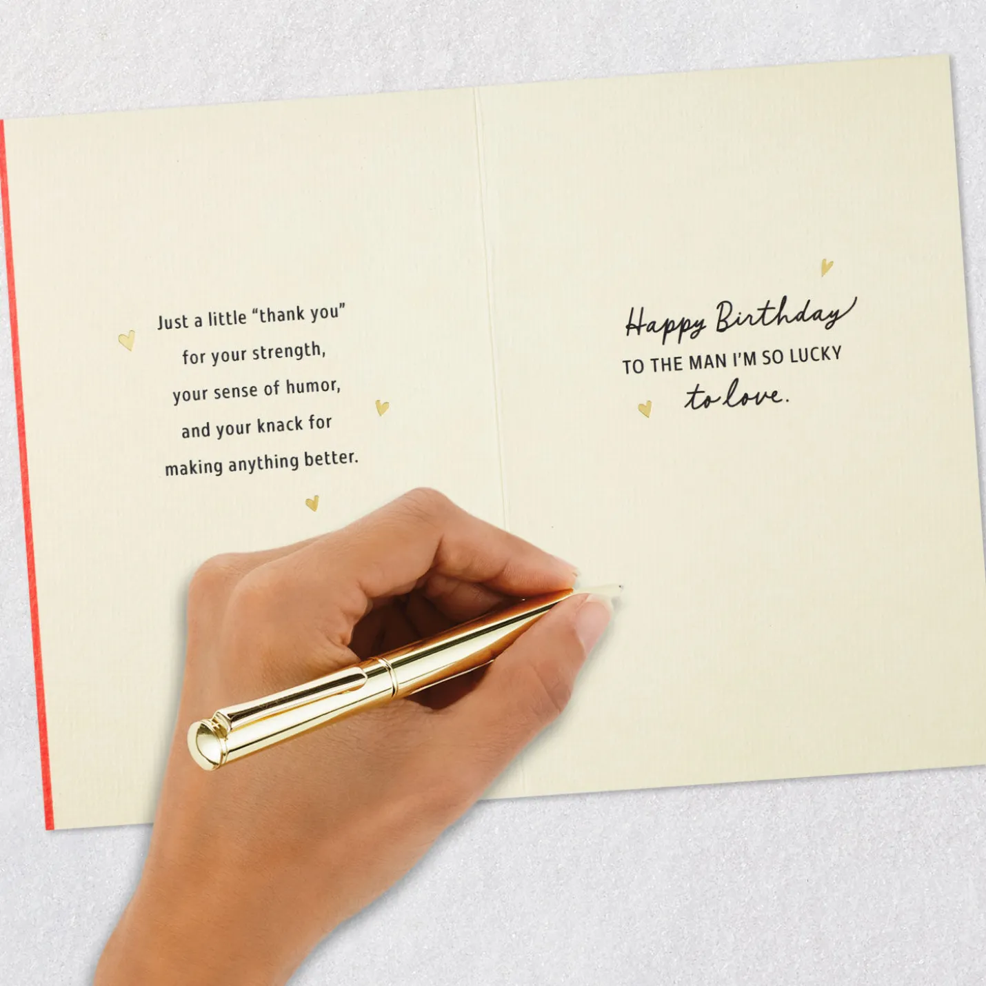 So Lucky to Love You Birthday Card for Husband