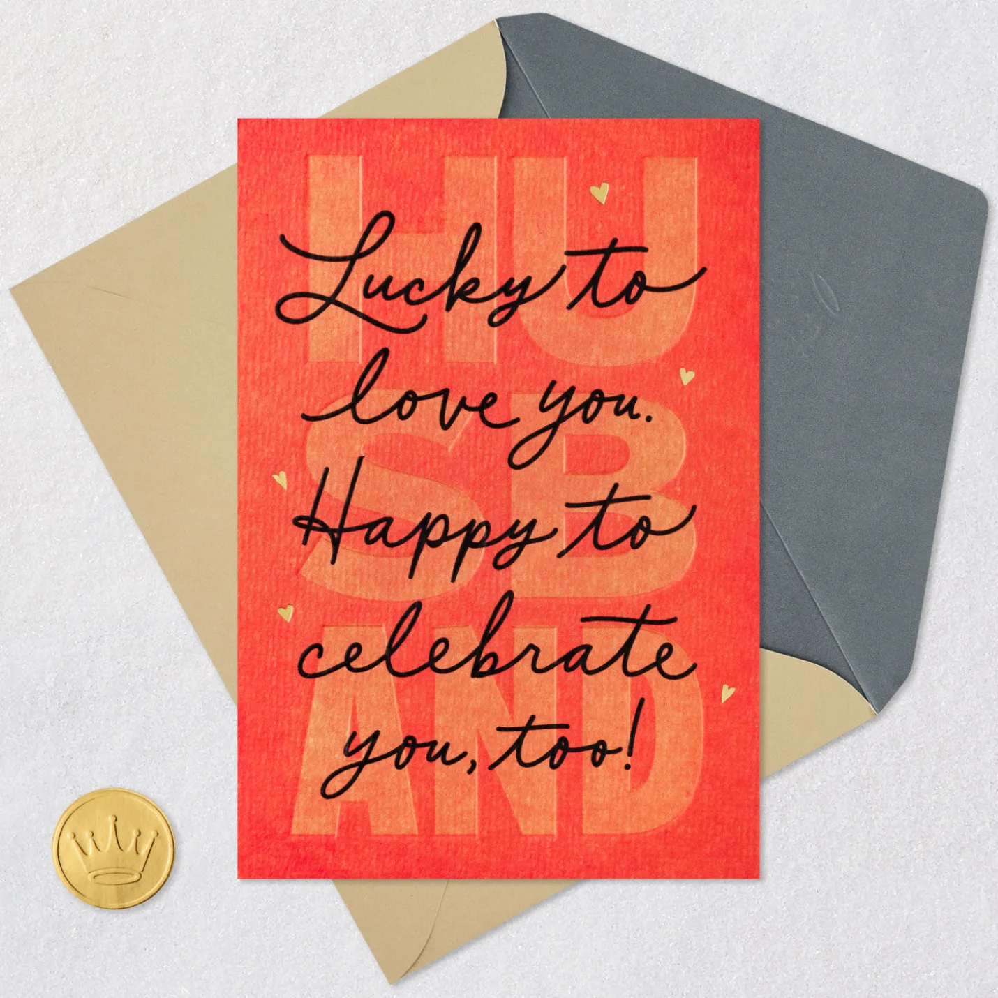 So Lucky to Love You Birthday Card for Husband