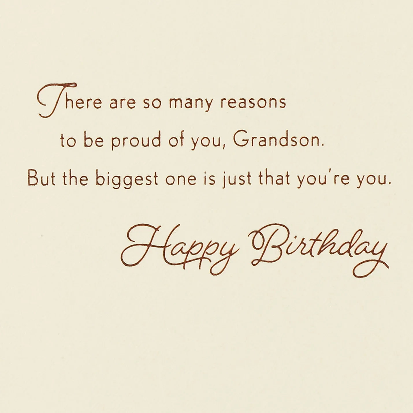So Many Reasons to Be Proud Birthday Card for Grandson