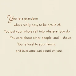 So Many Reasons to Be Proud Birthday Card for Grandson