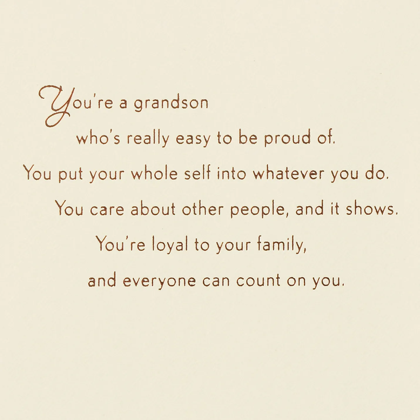 So Many Reasons to Be Proud Birthday Card for Grandson