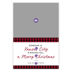 Someone Here Loves You Flat Christmas Photo Card