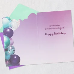 Someone to Cheer for and Love Birthday Card for Goddaughter