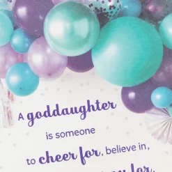 Someone to Cheer for and Love Birthday Card for Goddaughter