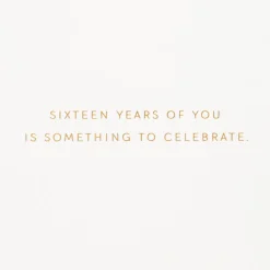 Something to Celebrate 16th Birthday Card