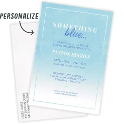 Something Blue Bridal Shower Invitation