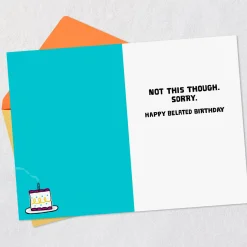 Some Things Are Worth the Wait Funny Belated Birthday Card