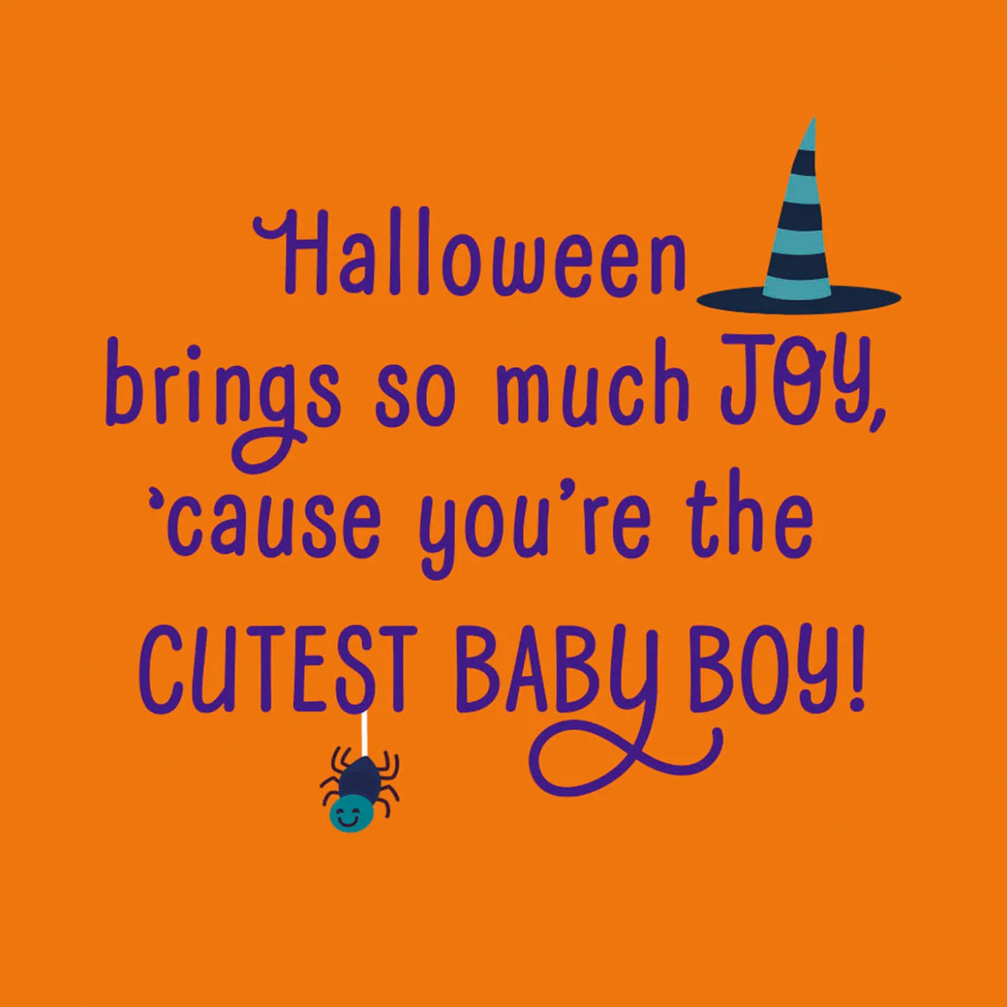 So Much Joy First Halloween Card for Boy