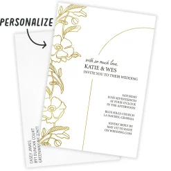 So Much Love Flat Wedding Invitation