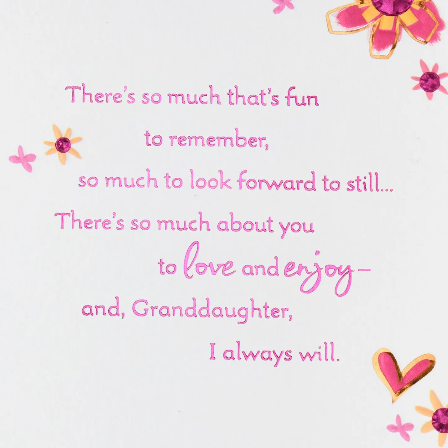 So Much to Love About You Birthday Card for Granddaughter