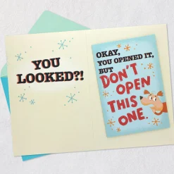 Son Doesn't Listen Funny Birthday Card Within a Card