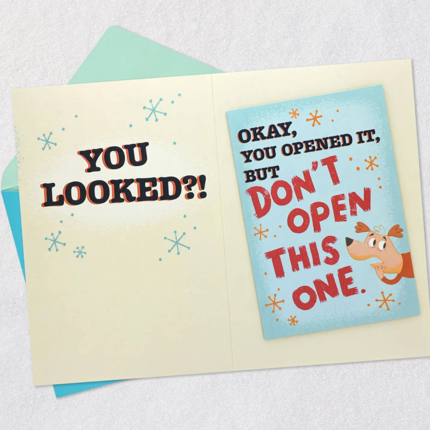 Son Doesn't Listen Funny Birthday Card Within a Card