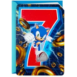 Sonic the Hedgehog™ Super Cool Musical 7th Birthday Card