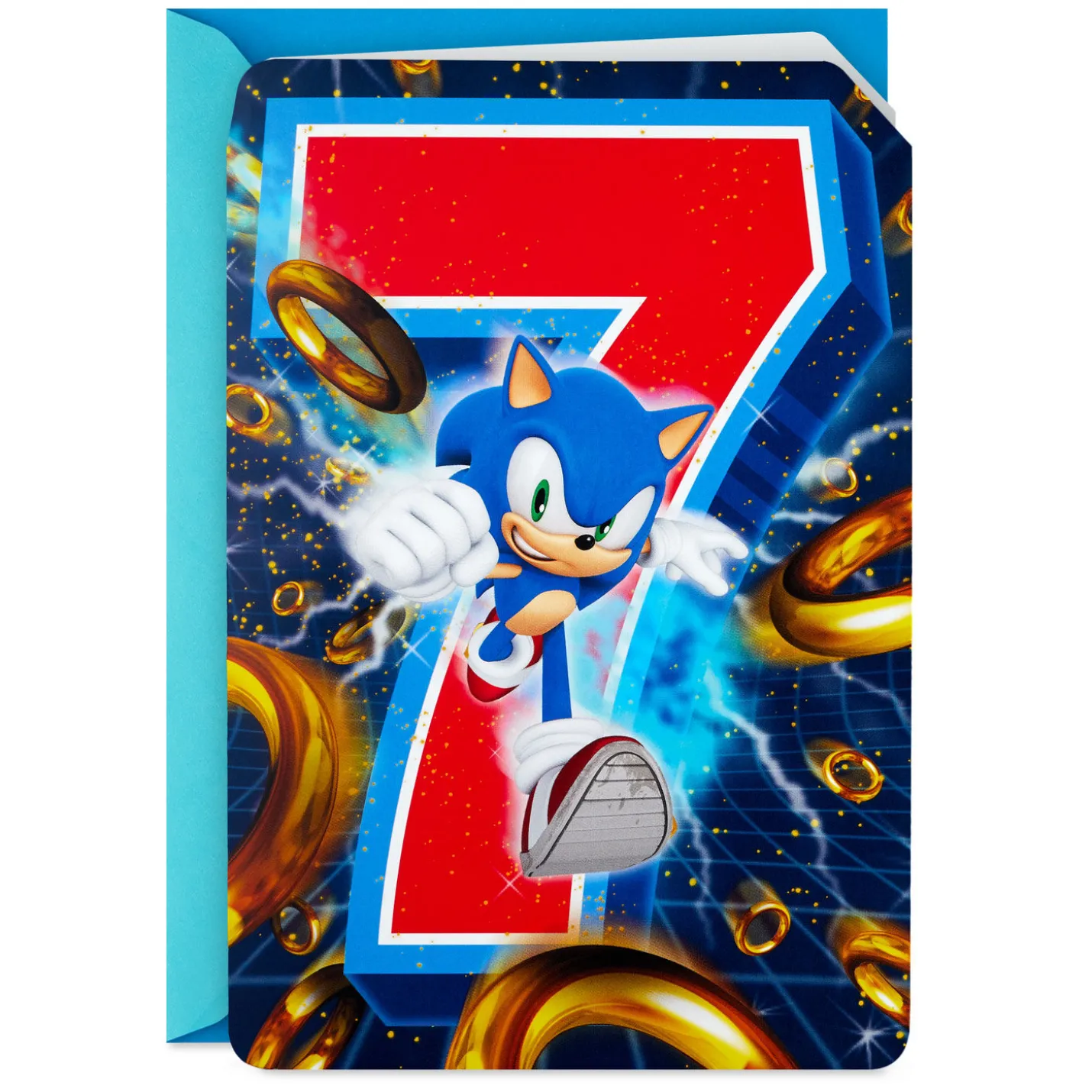Sonic the Hedgehog™ Super Cool Musical 7th Birthday Card
