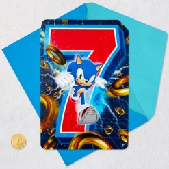 Sonic the Hedgehog™ Super Cool Musical 7th Birthday Card