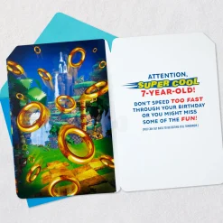 Sonic the Hedgehog™ Super Cool Musical 7th Birthday Card