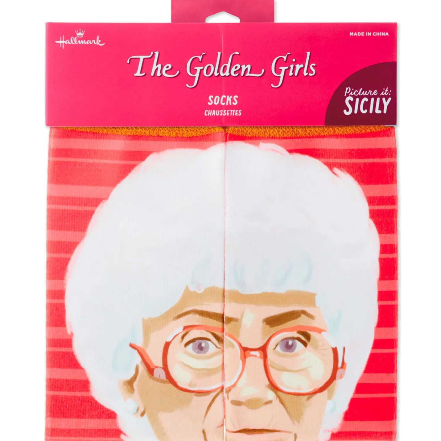 Sophia The Golden Girls Sicily Novelty Crew Socks