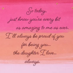 So Proud of You Birthday Card for Daughter