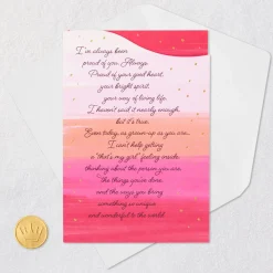 So Proud of You Birthday Card for Daughter