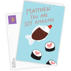 Soy Amazing Funny Custom Birthday Card