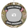 Space Force Metal Personalized Ornament, Custom Photo and Text