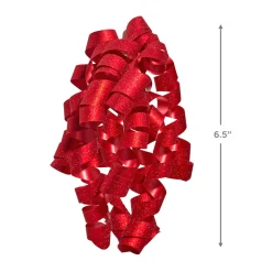 6.5" Sparkling Curly Ribbon Gift Bow