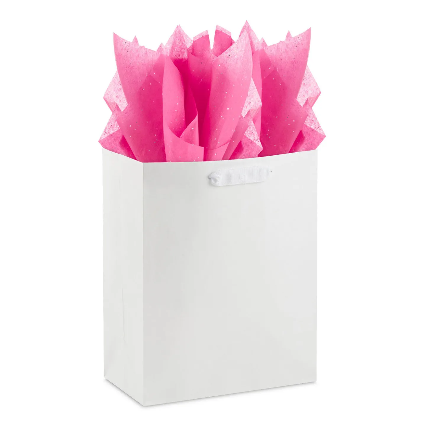 Sparkling Dots on Hot Pink Tissue Paper, 6 sheets