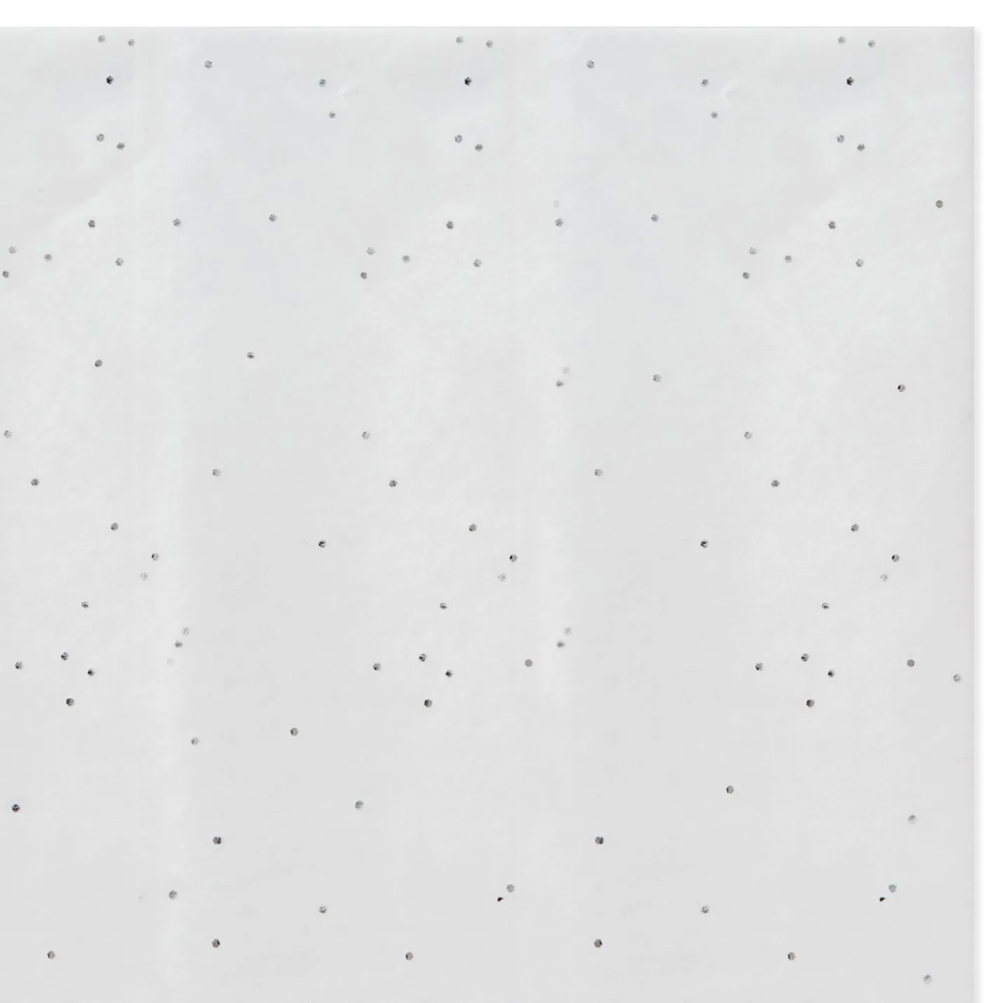 Sparkling Dots on White Tissue Paper, 6 sheets