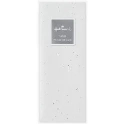 Sparkling Dots on White Tissue Paper, 6 sheets