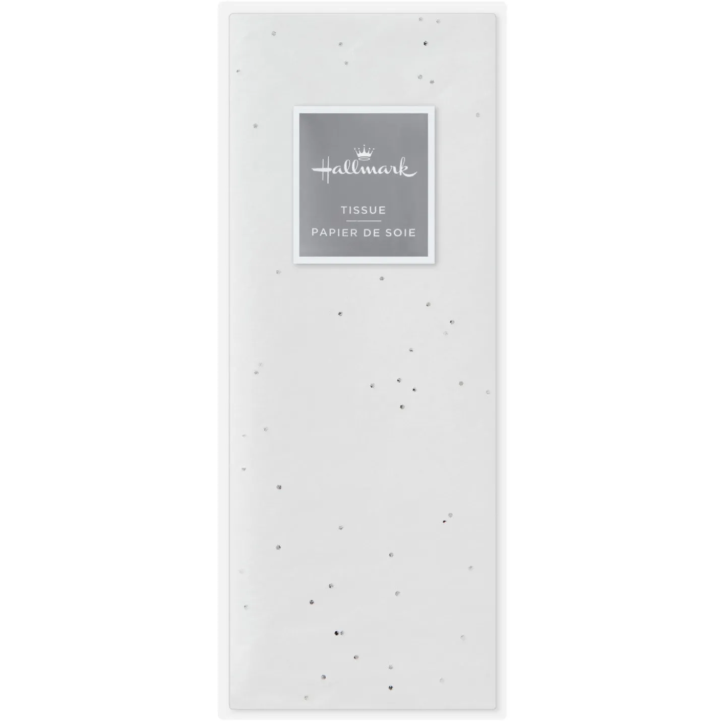 Sparkling Dots on White Tissue Paper, 6 sheets